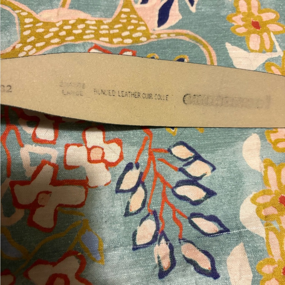 Vintage Western Faux Turquoise Concho Belt - Bonded Leather - Picture 5 of 6